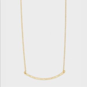 Gold Gorjana Taner Bar Small Necklace